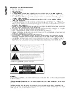 Preview for 2 page of Tannoy TS2 SUB Owner'S Manual