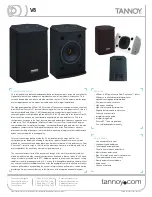 Предварительный просмотр 1 страницы Tannoy V8 Technical Specifications