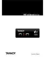 Tannoy Vnet Operation Manual предпросмотр