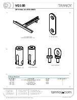 Preview for 12 page of Tannoy VQ 100 Technical Specifications