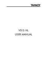 Preview for 1 page of Tannoy VS15 HL User Manual