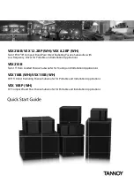 Preview for 1 page of Tannoy VSX 108BP Quick Start Manual