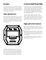 Preview for 3 page of Tannoy VSX SERIES Quick Start Manual