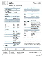 Preview for 2 page of Tannoy VXP 6 Features & Specifications