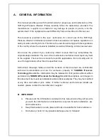 Preview for 2 page of TANONG TAR 12/120 M1 Operating And Maintenance Manual