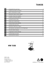 TANOS MW 1000 Original Operating Instructions предпросмотр