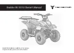 Tao Motor Boulder B1 Owner'S Manual preview