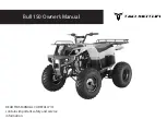 Tao Motor BULL 150 Owner'S Manual preview