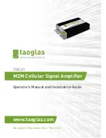 Taoglas CSB.01 Operators Manual And Installation Manual preview