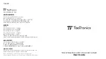 TaoTronics TT-BH052 User Manual preview