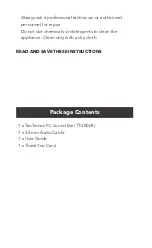 Preview for 3 page of TaoTronics TT-SK028 User Manual