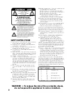 Preview for 2 page of Tapco 6306 Owner'S Manual