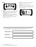 Preview for 2 page of Tapco DB-1P Instruction Sheet