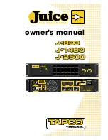 Preview for 1 page of Tapco Juice J-800 Owner'S Manual