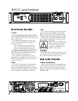 Preview for 8 page of Tapco Juice J-800 Owner'S Manual