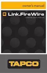 Tapco Link.FireWire Owner'S Manual preview