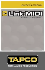 Tapco Link.MIDI Owner'S Manual preview