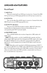 Preview for 8 page of Tapco Link.MIDI Owner'S Manual