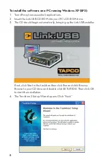 Preview for 8 page of Tapco Link.USB Owner'S Manual