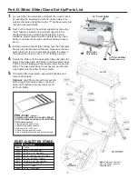 Preview for 6 page of Tapco Port-O-Slitter General Instructions, Set Up, Accessories And Manual To Using