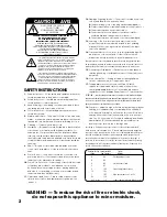 Предварительный просмотр 2 страницы Tapco SW-10 Owner'S Manual