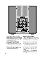 Предварительный просмотр 6 страницы Tapco SW-10 Owner'S Manual