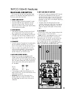 Предварительный просмотр 9 страницы Tapco SW-10 Owner'S Manual