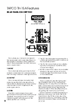 Preview for 8 page of Tapco THUMP TH-15A Owner'S Manual