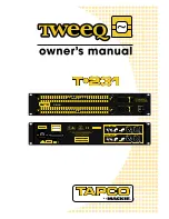 Tapco Tweeq T-231 Owner'S Manual preview