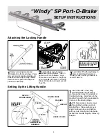 Preview for 3 page of Tapco Windy SP PORT-O-BRAKE Operation Manual