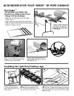 Preview for 4 page of Tapco Windy SP PORT-O-BRAKE Operation Manual