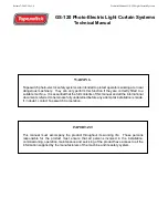 Preview for 1 page of Tapeswitch GS-120 Technical Manual