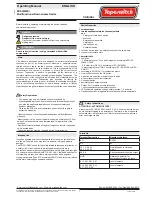 Tapeswitch PRSU/M2SI Operating Manual preview