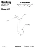 Preview for 1 page of TapeTech Gooseneck 85T Operation And Maintenance Manual