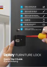 Tapkey Furniture Lock Quick Start Manual preview