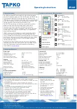 TAPKO IPS640 Operating Instructions предпросмотр