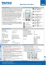 TAPKO MECtp Operating Instructions preview