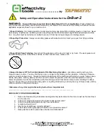 Preview for 2 page of Tapmatic effectivity tools DeBurr-Z Safety And Operation Instructions