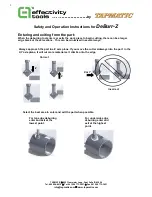 Preview for 9 page of Tapmatic effectivity tools DeBurr-Z Safety And Operation Instructions