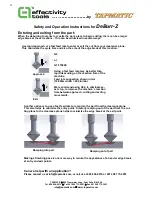 Preview for 10 page of Tapmatic effectivity tools DeBurr-Z Safety And Operation Instructions