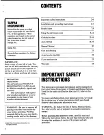 Preview for 3 page of Tappan 56-9238 Owner'S Manual