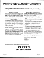 Preview for 48 page of Tappan 57 series Owner'S Manual