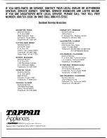 Preview for 20 page of Tappan Convectionare 30-3866 Manual Book