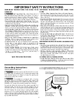 Preview for 4 page of Tappan Millennia 316000189 Owner'S Manual