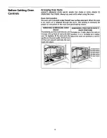 Предварительный просмотр 8 страницы Tappan Millennia TEF352BHWA Owner'S Manual