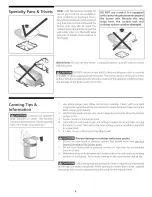 Предварительный просмотр 8 страницы Tappan TGF605EU1 Use & Care Manual