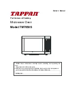 Предварительный просмотр 1 страницы Tappan TM7050S Owner'S Manual