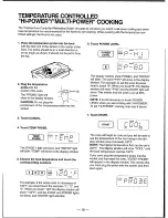 Preview for 19 page of Tappan TMT106T1B1 Owner'S Manual