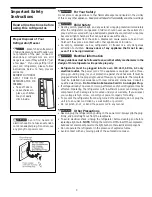 Preview for 3 page of Tappan TRS20WRHW5 Owner'S Manual