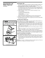 Preview for 9 page of Tappan TRS20WRHW5 Owner'S Manual